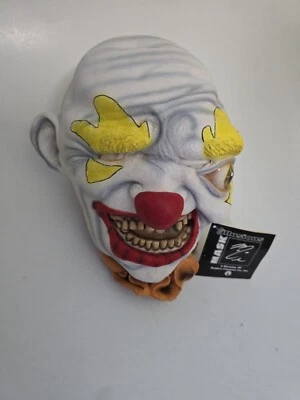 Freako Clown Halloween Latex MASK ILLUSIONS/RUBIES ●NEW w/tags Adult Overthehead - Image 1 of 4