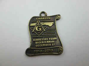 2013 Freimaurer Masonic Freemason Tennessee F&AM Bicentennial Anhänger - Bild 1 von 6