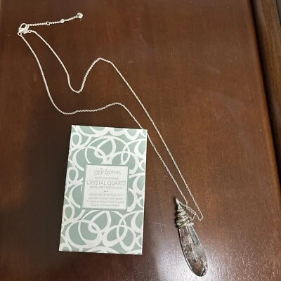 Collar Brighton Dos Tonos ANILLOS DE NEPTUNO Cristal Blanco Transparente JL855A $98 Foto 1 de 3