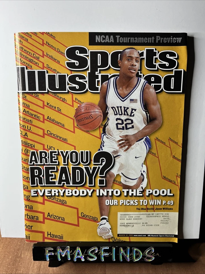 Z3 2002 JASON WILLIAMS DUKE NCAA Sports Illustrated 18 марта - Изображение 1 из 1