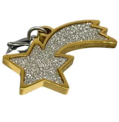 CIONDOLO STELLA CADENTE DORATA CHARM PENDENTE DA COLLANA /BRACCIALE DONNA Sagapo - Immagine 1 di 4