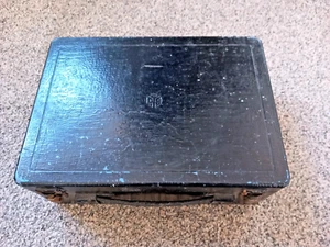 Pye Black Wooden Cased Box for valve radio GPO telephone testing record player ? - Picture 1 of 12