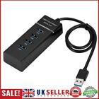 4 Port USB 3.0 Hub Super Speed 5Gbps Converter Cable Adapter for Laptop PC GB