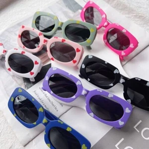 Sun Protection Kids Rectangular Sun Glasses 2-8 Years Eyewear - Picture 1 of 19