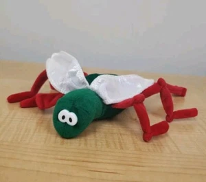 Vintage Commonwealth Ho-Ho Humbug Natale Insetto Bean Bag Peluche Insetto Rosso Verde - Foto 1 di 10