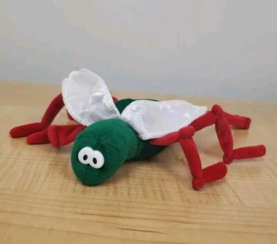Vintage Commonwealth Ho-Ho Humbug Christmas Bug Bean Bag Plush Insect Red Green - Image 1 of 4