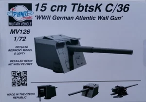 MW22 PLANET MODELS MV126 15 CM TBTSK C/36 SEGUNDA GUERRA MUNDIAL ALEMÁN PARED ATLÁNTICA RESINA 1/72 - Imagen 1 de 1