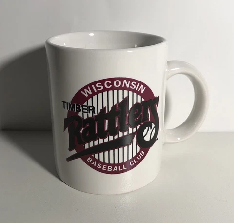 Wisconsin Timber Rattlers Baseball White Coffee Mug Cup MiLB Time Warner Cable Cover