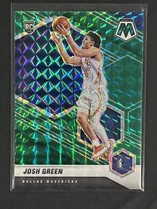 Josh Green 2020-21 Panini Mosaic Green Prizm Rookie RC #230 Dallas Mavericks - Picture 1 of 2