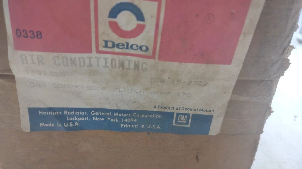 ACDELCO 1131498 Compresor de CA 3.0 V6 83-85 Buick Century Oldsmobile Cutlass SKUG Foto 1 de 1