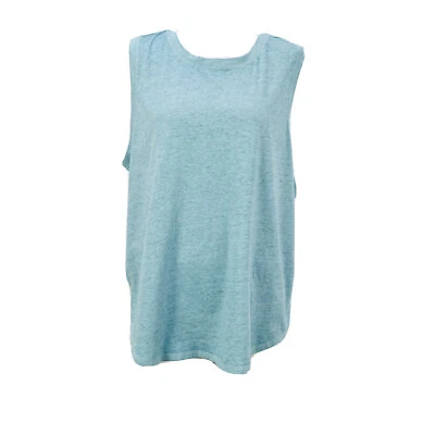 Camiseta sin mangas Danskin Burnout Wash Jade Perla X-Grande entrenamiento regalo para mujer Foto 1 de 4