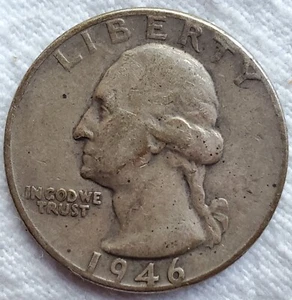 1946-P George Washington Quarter - Picture 1 of 2
