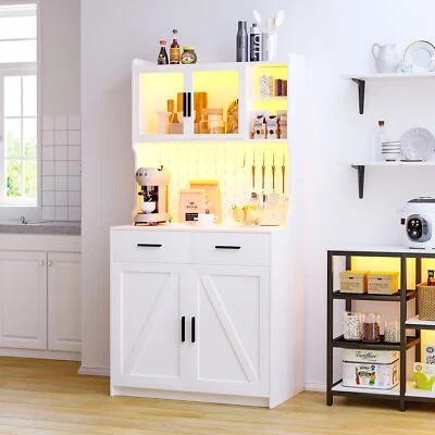 Mueble de almacenamiento de cocina LED Mueble de almacenamiento de cocina Gabinete con tablero de clavijas Foto 1 de 4