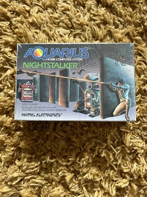 MATTEL TOYS AQUARIUS GAME CARTRIDGE  NIGHT STALKER  SEALED MINT IN BOX MIB  1983 - Image 1 of 4