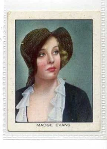 (Jb8633-100) BAT,WORLD FAMOUS CINEMA ARTISTES,MADGE EVANS,1933#8 - Picture 1 of 2