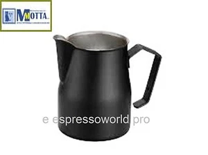 MOTTA BlackTefllon Milk Pitcher Jug No1 Barista ,cappuccino late art  0.5 lit - Picture 1 of 2