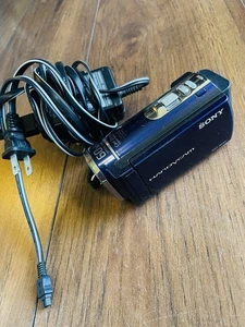 Sony Handycam Handheld Camcorder DCR-SX44 Blue W Battery & Charger TESTED ✅ - Picture 1 of 12