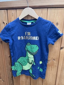 Next Toy Story Boys Uk 6-7years T Shirt Dinosaur Roarsome Good Used - Picture 1 of 7