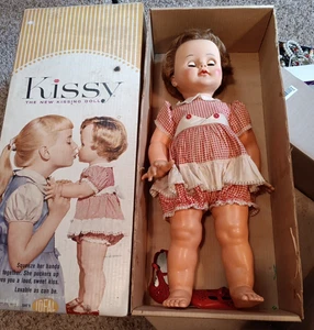 Muñeca Kissy Ideal En Caja Original Vintage 1961 Funciona - Imagen 1 de 12