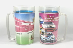 NASCAR Winston Cup Series Pair of Vintage Plastic Collectible Mugs - Picture 1 of 6
