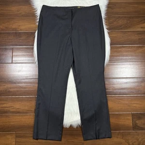 Antonio Melani Loro Piana Women’s Size 14 Dark Gray Super 130's Wool Theo Pants - Picture 1 of 7
