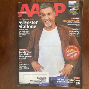 AARP Magazine - October November 2025 - Sylvester Stallone - Bruce Willis -new - Picture 1 of 6