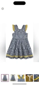Matilda Jane Joanna Gaines Kick Up Your Heels Pinafore Dress Girls 6 EUC - Picture 1 of 11