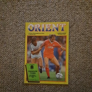Sat 30th Nov, 1985, Div 4,Orient v Swindon, Original Programme. - Picture 1 of 5