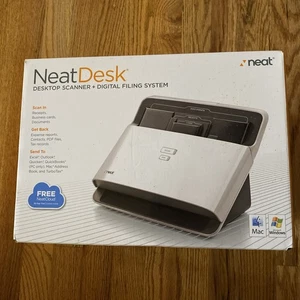NeatDesk Desktop Scanner & Digital Filing System Black New! - Picture 1 of 7