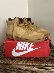 Nike Court Borough Mid WNTR GS Haystack Trainers - Unisex UK 5 - AA3458 700 - Picture 1 of 12