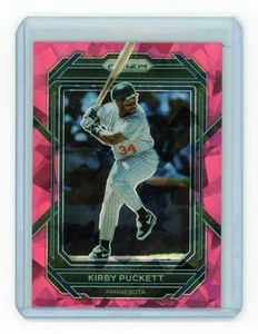 2023 Panini Prizm Kirby Puckett Pink Ice Prizms Minnesota Twins - Foto 1 di 1