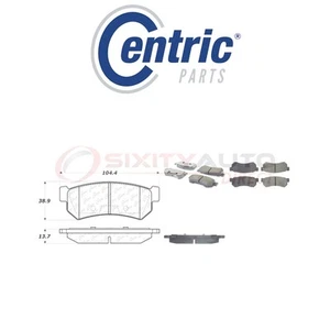 Centric Ceramic Disc Brake Pads w Shims for 2007-2008 Suzuki Forenza 2.0L L4 wp - Picture 1 of 5