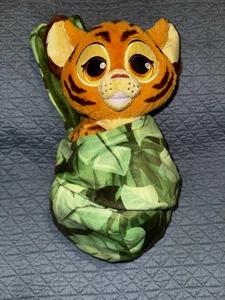 Disney Baby Tiger Cub Plush with Blanket Pouch 12” Animal Kingdom EUC - Picture 1 of 6