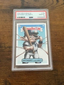 2022 GARBAGE PAIL KIDS GPK X MLB Pardee #14b Anthony Calamity Rizzo PSA 10 - Picture 1 of 1