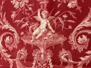 Gorgeous Length Of Antique French Rococo Style Fabric - Picture 1 of 9