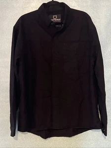 ScotteVest Shirt Mens L Black Button Up TEC Shirt Travel Pockets EUC - Picture 1 of 8