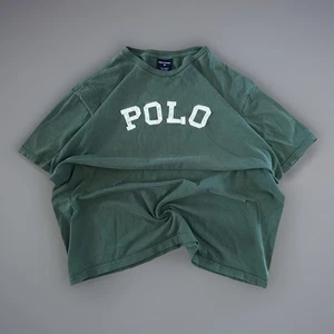 Vintage Y2K Ralph Lauren Polo Sport T-Shirt Size XL Green Embroidered Logo USA - Picture 1 of 10