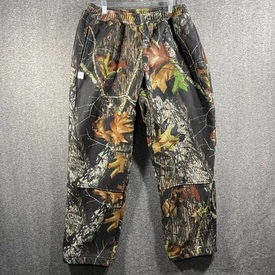 Rivers West Mossy Oak Camo Hunting Pants Mens Large H2P Fleece Heavy - Image 1 of 4