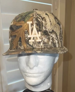 Los Angeles Dodgers New Era 59fifty Real Tree Camo Tg 7 1/4 Nuovo con etichette - Foto 1 di 8