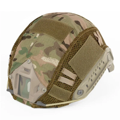 WoSporT Táctico RÁPIDO Casco Cubierta Camuflaje Casco Tela Prendas para la cabeza Caza Camuflaje Foto 1 de 4