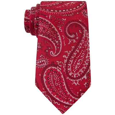 Corbata clásica de seda cachemira texturizada roja SEAN JOHN Foto 1 de 3