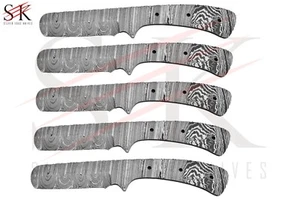 LOTTO DI 5 Coltello Taglierina Toro Damasco Acciaio Cowboy Lame Vuote Fabbricazione - 02 - Foto 1 di 2