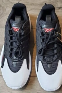 Reebok Solution Mid Iverson Basketball Shoes Men's Size 8.5 Black White GY0931 - Picture 1 of 6