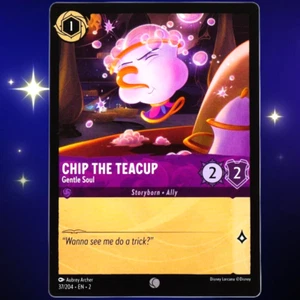Chip the Teacup Gentle Soul - Común - Lorcana TCG Rise of the Floodborn #37/204 - Imagen 1 de 3