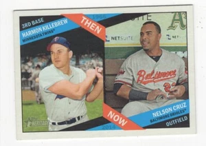 2015 Topps Heritage Baseball damals & heute Harmon Killebrew & Nelson Cruz #TN-1 - Bild 1 von 1