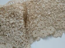 78" Antique Hand Made Wide Lace Trim