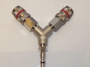 19 Serie Schnellspanner, Parker Rectus & PCL Luftstrom kompatibel, Y-Splitter - Bild 1 von 17