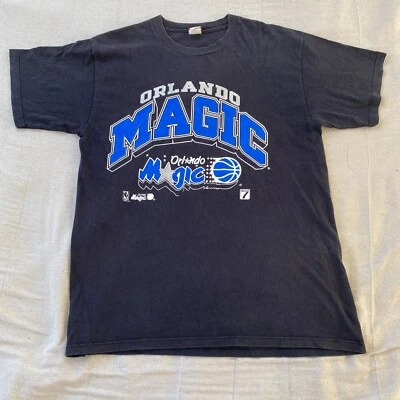 Vintage Orlando Magic T-SHIRT XL Shaq 90s NBA Big Logo 7 Competitor RARE Penny - Image 1 of 4