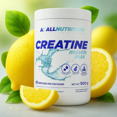 Allnutrition Creatine Creatin Muscle Max  500 g Zitrone Kreatin Monohydrat - Bild 1 von 4