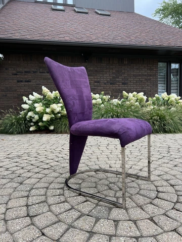 Mid Century Chrone Side / Dining Chair By Design Institute America Cover
